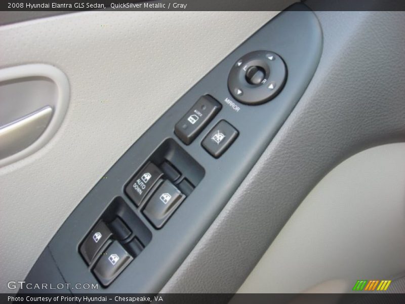 QuickSilver Metallic / Gray 2008 Hyundai Elantra GLS Sedan