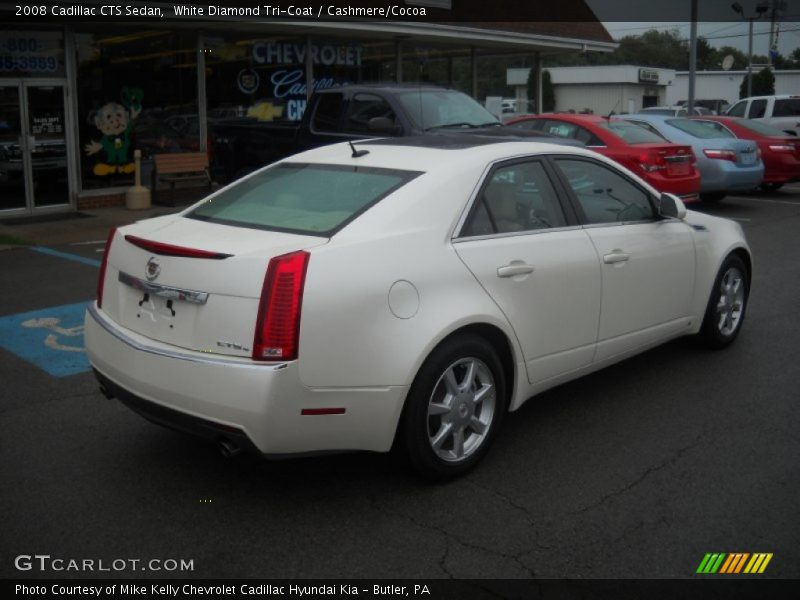 White Diamond Tri-Coat / Cashmere/Cocoa 2008 Cadillac CTS Sedan