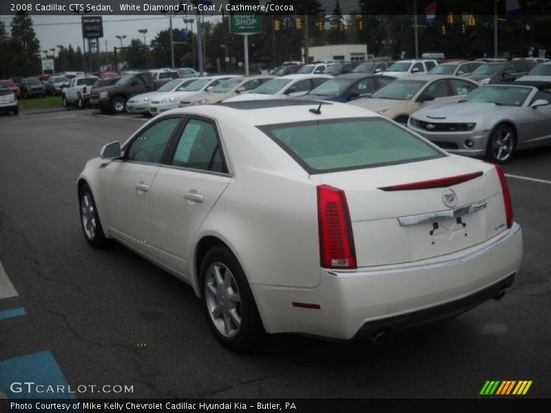 White Diamond Tri-Coat / Cashmere/Cocoa 2008 Cadillac CTS Sedan
