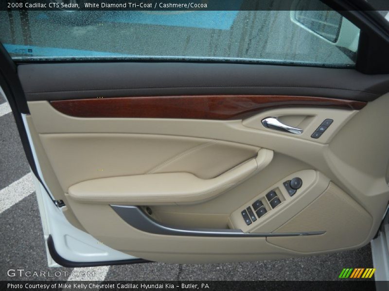 White Diamond Tri-Coat / Cashmere/Cocoa 2008 Cadillac CTS Sedan