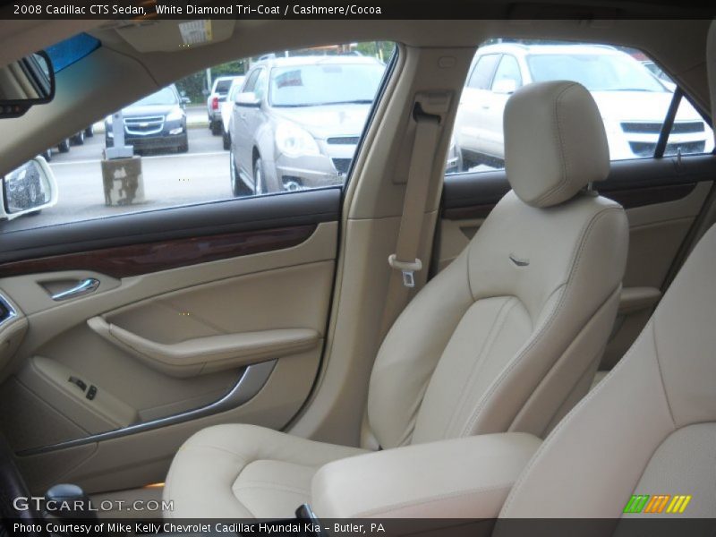 White Diamond Tri-Coat / Cashmere/Cocoa 2008 Cadillac CTS Sedan