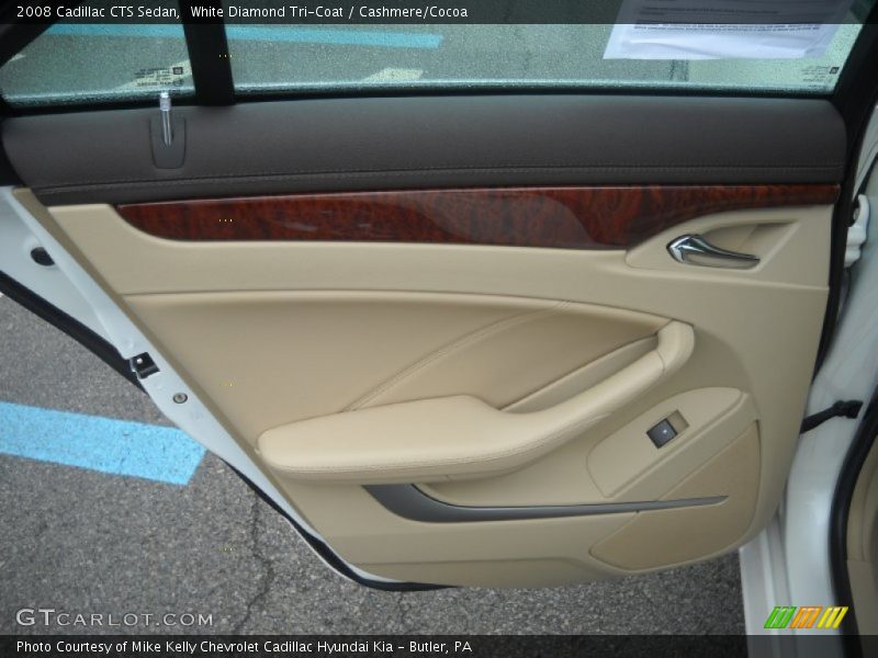 White Diamond Tri-Coat / Cashmere/Cocoa 2008 Cadillac CTS Sedan