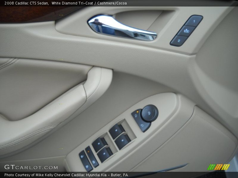 White Diamond Tri-Coat / Cashmere/Cocoa 2008 Cadillac CTS Sedan
