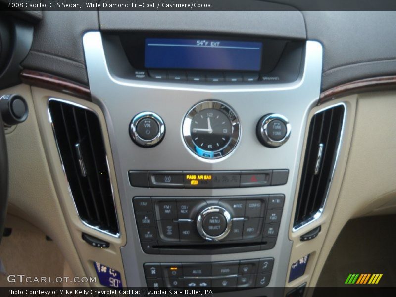 White Diamond Tri-Coat / Cashmere/Cocoa 2008 Cadillac CTS Sedan