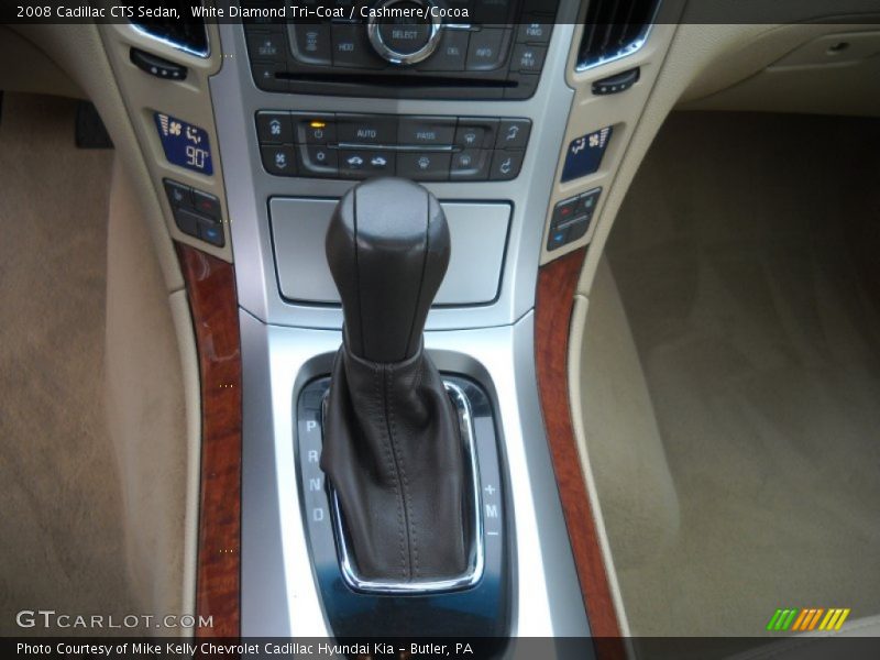 White Diamond Tri-Coat / Cashmere/Cocoa 2008 Cadillac CTS Sedan