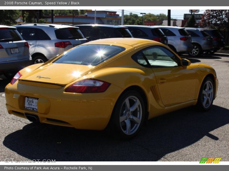 Speed Yellow / Black 2008 Porsche Cayman