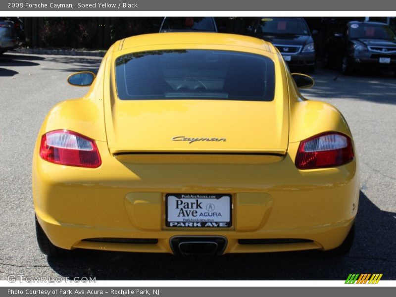 Speed Yellow / Black 2008 Porsche Cayman