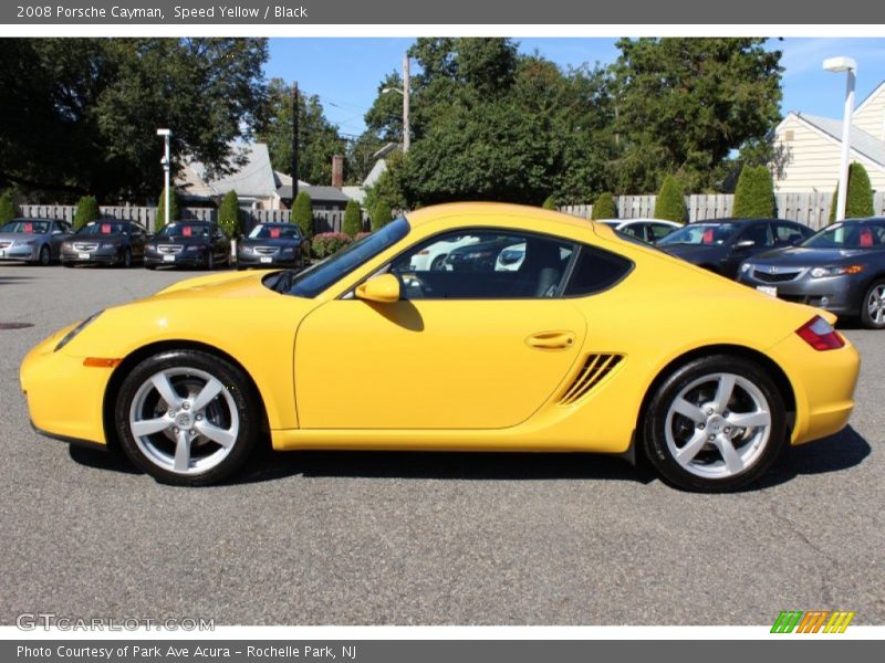 Speed Yellow / Black 2008 Porsche Cayman