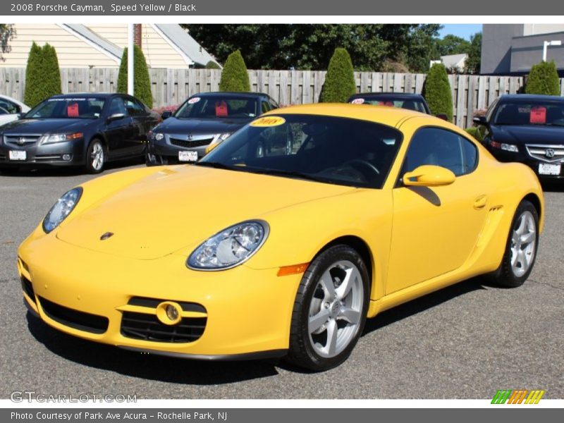 Speed Yellow / Black 2008 Porsche Cayman