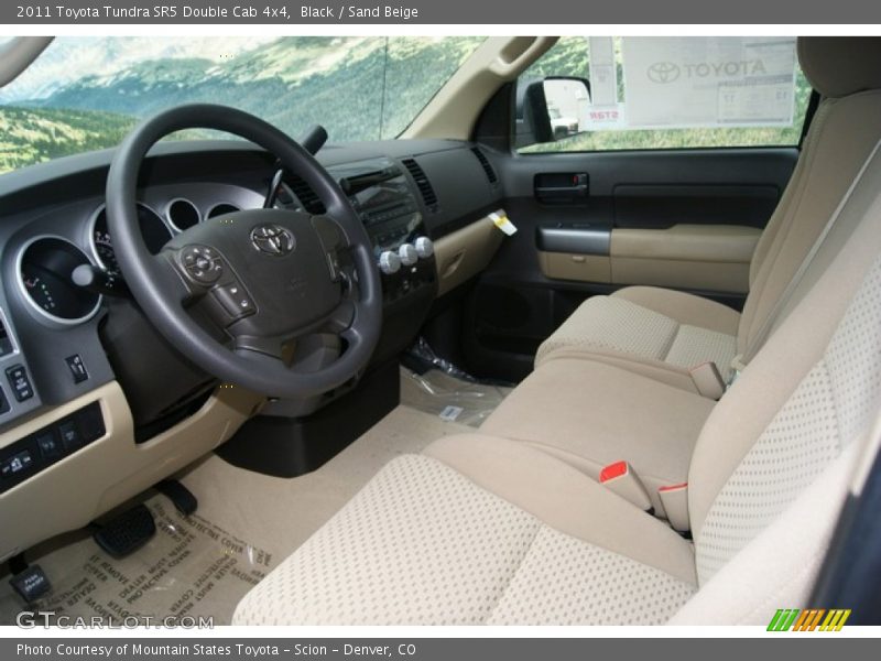 Black / Sand Beige 2011 Toyota Tundra SR5 Double Cab 4x4