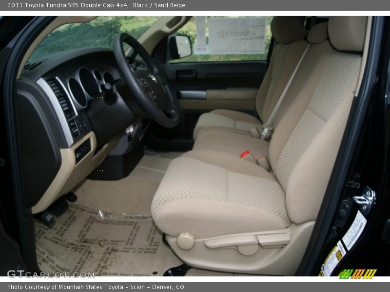 Black / Sand Beige 2011 Toyota Tundra SR5 Double Cab 4x4