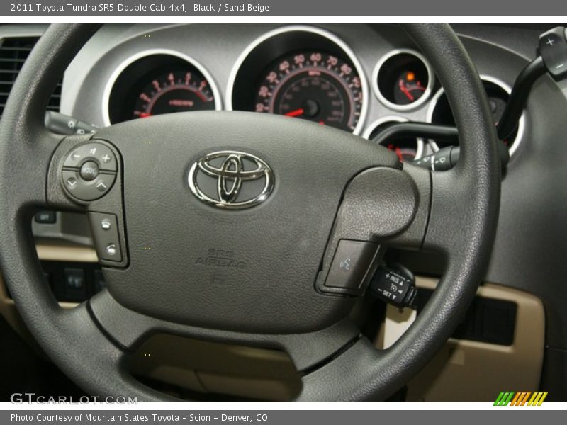 Black / Sand Beige 2011 Toyota Tundra SR5 Double Cab 4x4
