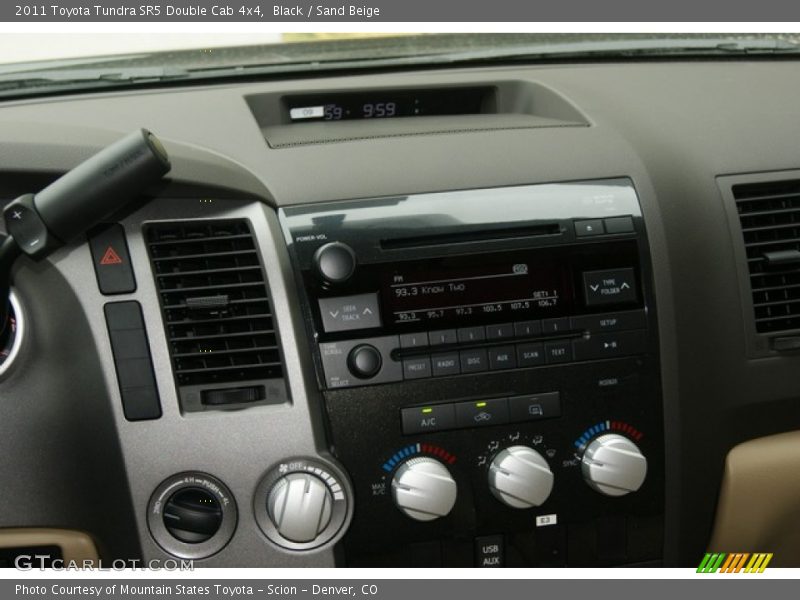 Black / Sand Beige 2011 Toyota Tundra SR5 Double Cab 4x4
