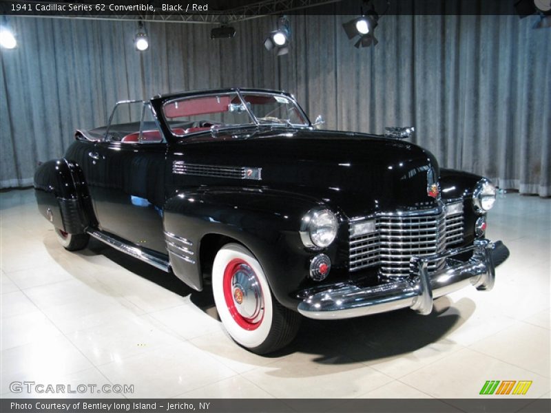 Black / Red 1941 Cadillac Series 62 Convertible