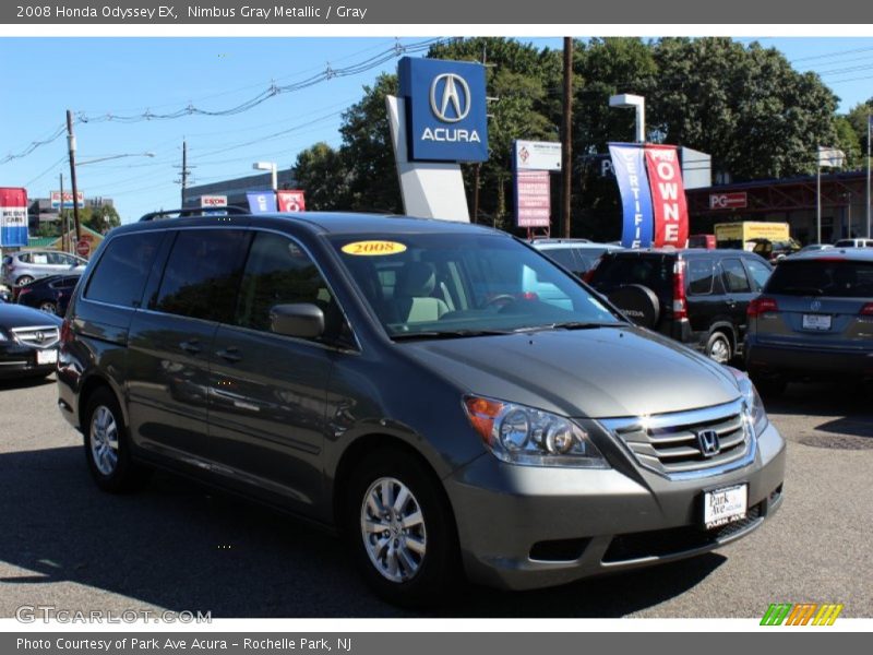 Nimbus Gray Metallic / Gray 2008 Honda Odyssey EX