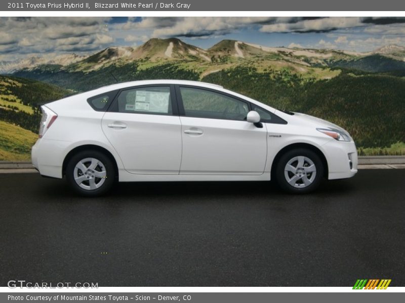 Blizzard White Pearl / Dark Gray 2011 Toyota Prius Hybrid II