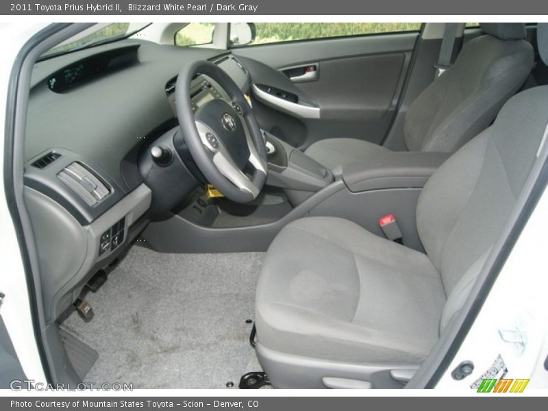 Blizzard White Pearl / Dark Gray 2011 Toyota Prius Hybrid II