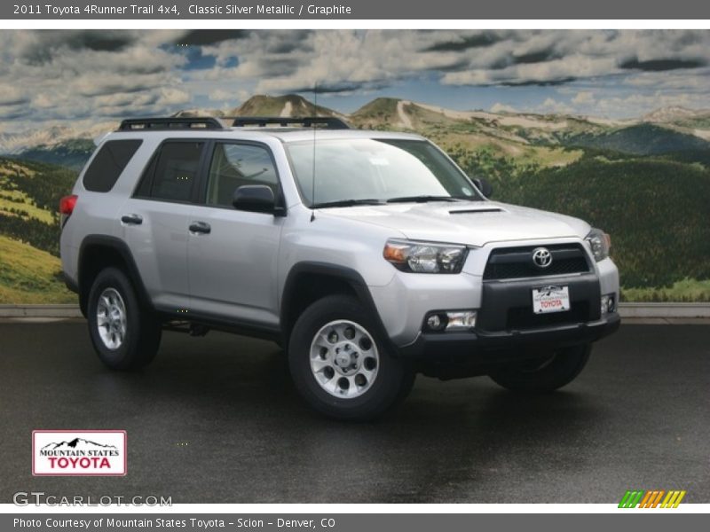 Classic Silver Metallic / Graphite 2011 Toyota 4Runner Trail 4x4