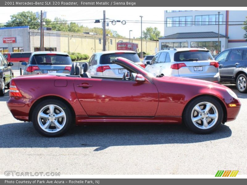 Firemist Metallic / Sienna Beige 2001 Mercedes-Benz SLK 320 Roadster
