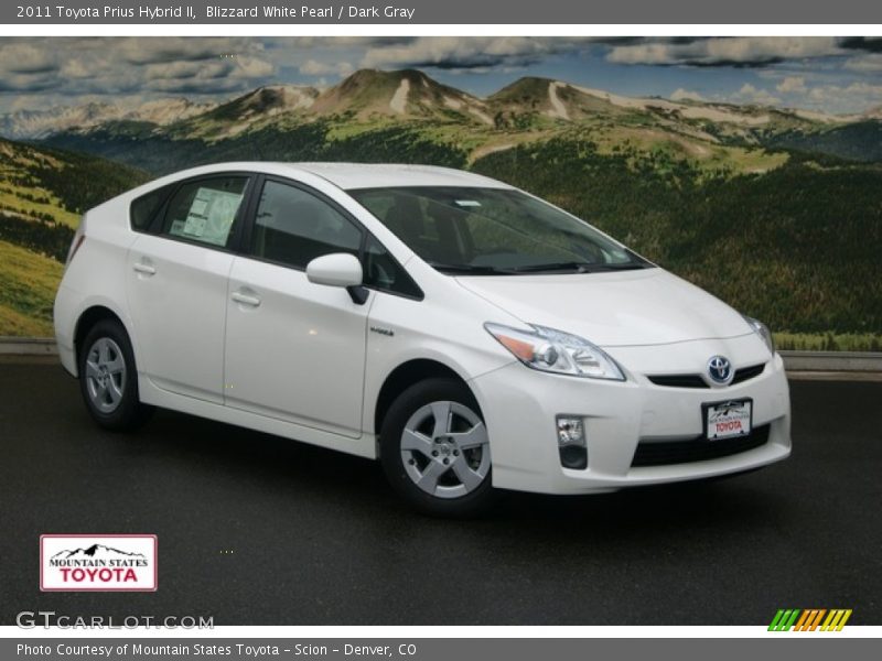 Blizzard White Pearl / Dark Gray 2011 Toyota Prius Hybrid II