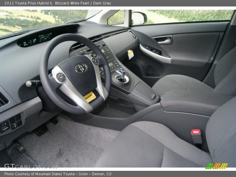 Blizzard White Pearl / Dark Gray 2011 Toyota Prius Hybrid II