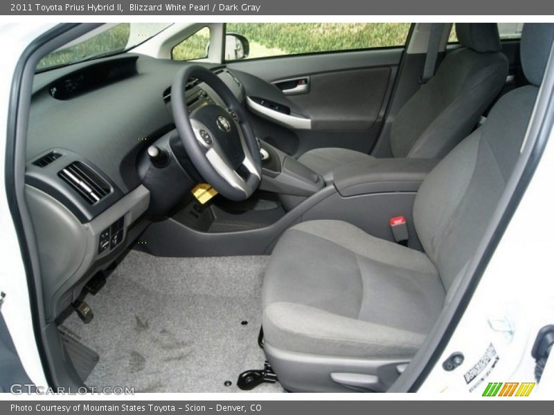 Blizzard White Pearl / Dark Gray 2011 Toyota Prius Hybrid II