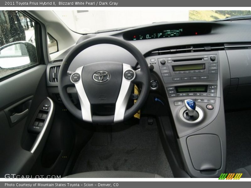 Blizzard White Pearl / Dark Gray 2011 Toyota Prius Hybrid II