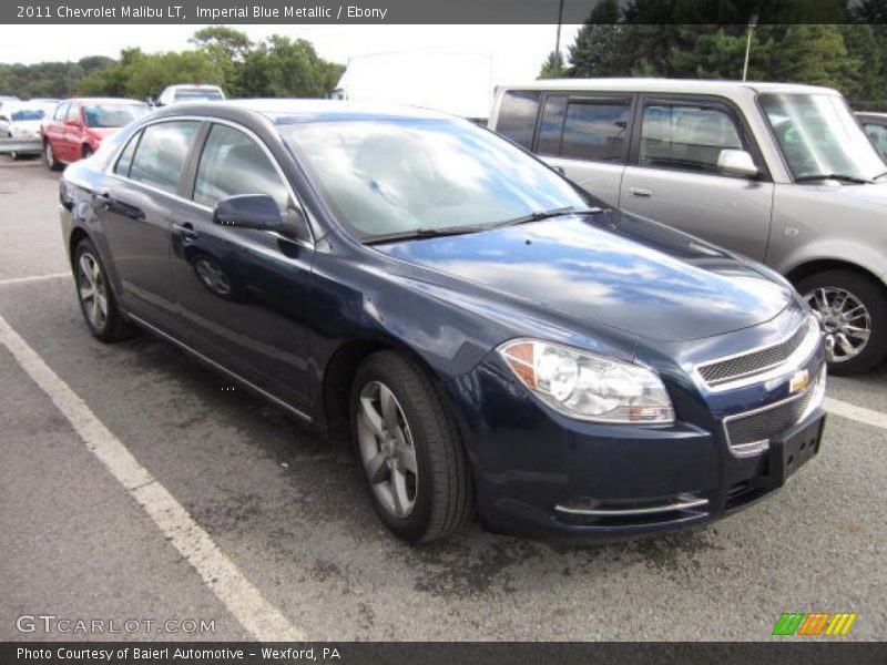 Imperial Blue Metallic / Ebony 2011 Chevrolet Malibu LT