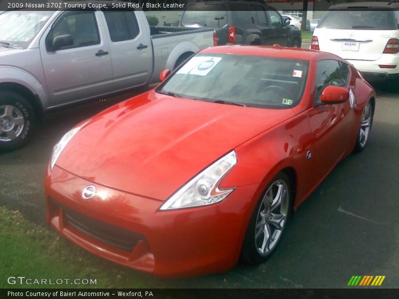 Solid Red / Black Leather 2009 Nissan 370Z Touring Coupe