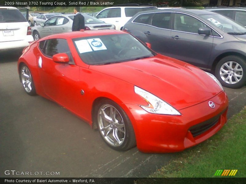 Solid Red / Black Leather 2009 Nissan 370Z Touring Coupe