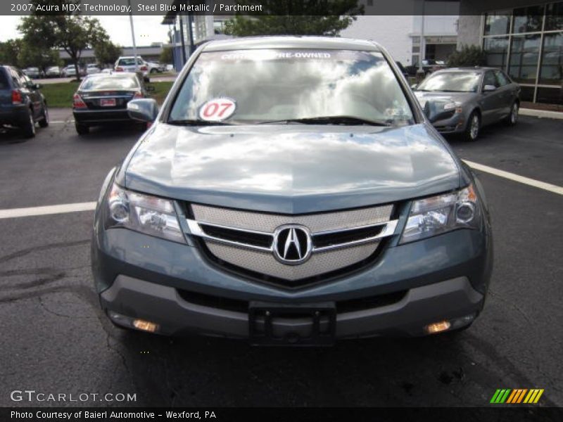Steel Blue Metallic / Parchment 2007 Acura MDX Technology