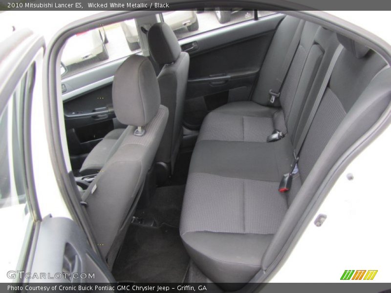 Wicked White Metallic / Black 2010 Mitsubishi Lancer ES