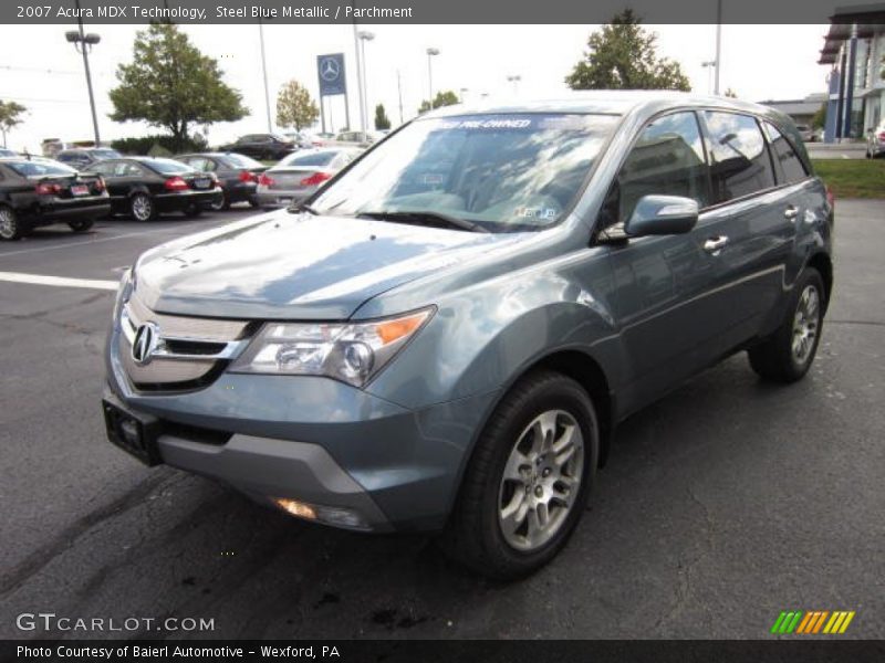 Steel Blue Metallic / Parchment 2007 Acura MDX Technology