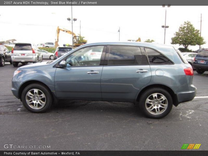 Steel Blue Metallic / Parchment 2007 Acura MDX Technology