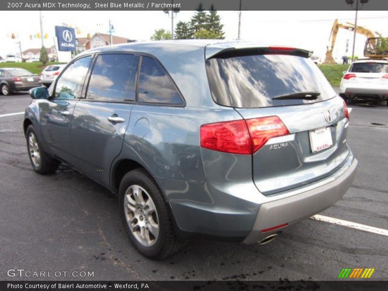 Steel Blue Metallic / Parchment 2007 Acura MDX Technology