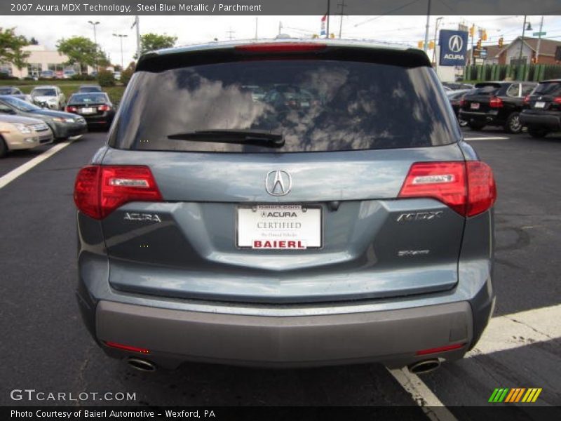 Steel Blue Metallic / Parchment 2007 Acura MDX Technology