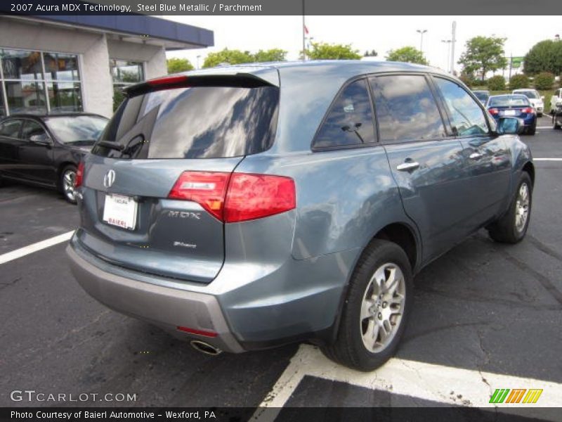 Steel Blue Metallic / Parchment 2007 Acura MDX Technology