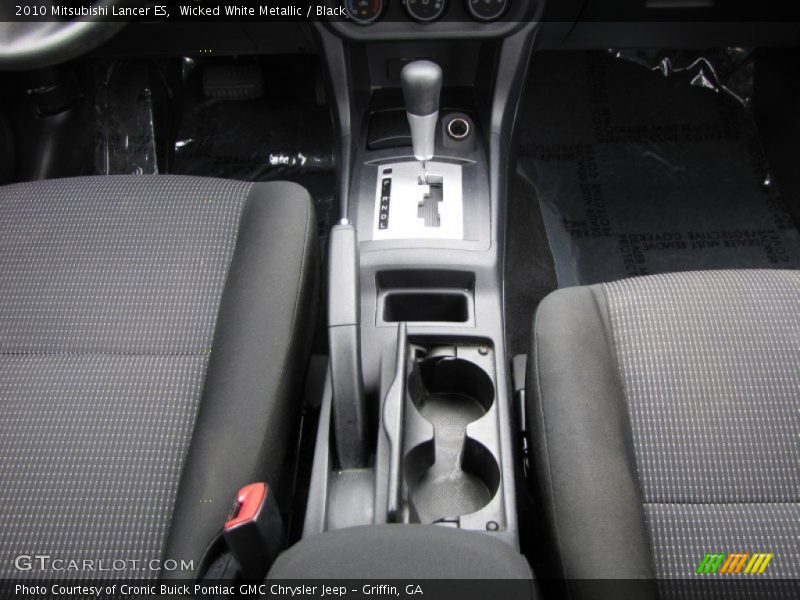 Wicked White Metallic / Black 2010 Mitsubishi Lancer ES