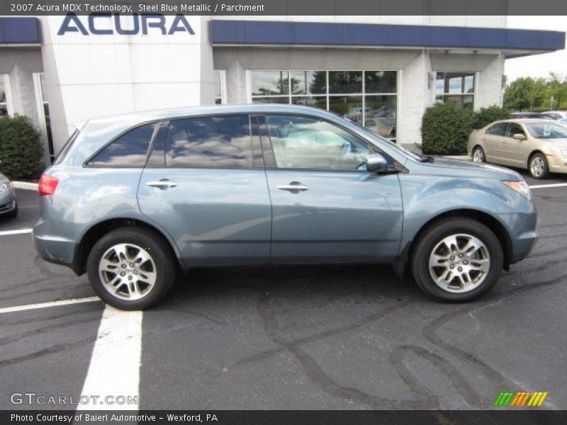 Steel Blue Metallic / Parchment 2007 Acura MDX Technology