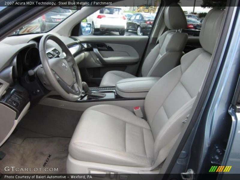Steel Blue Metallic / Parchment 2007 Acura MDX Technology