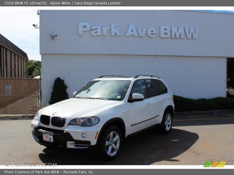 Alpine White / Sand Beige Nevada Leather 2009 BMW X5 xDrive30i