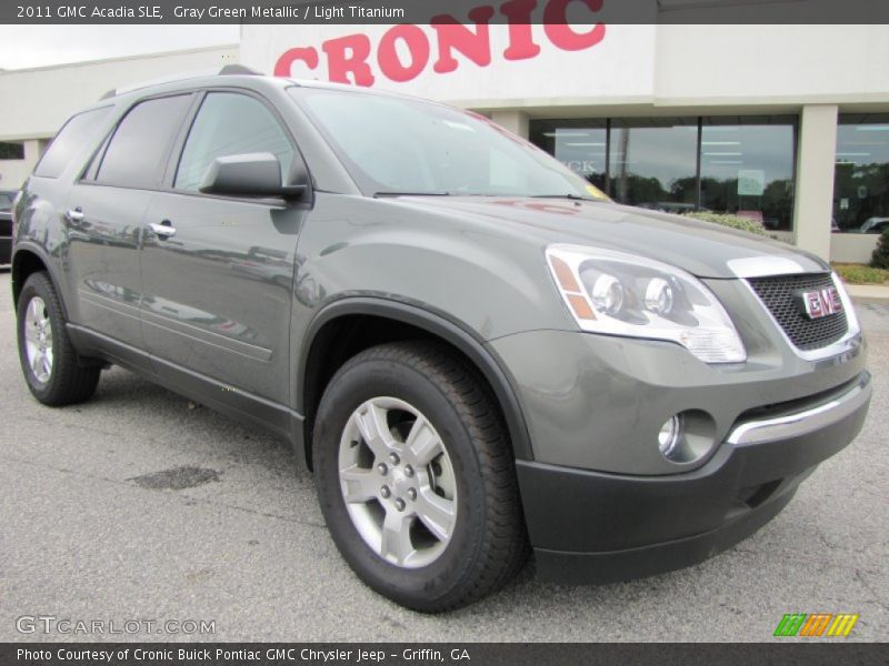 Gray Green Metallic / Light Titanium 2011 GMC Acadia SLE