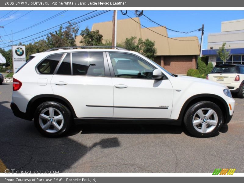 Alpine White / Sand Beige Nevada Leather 2009 BMW X5 xDrive30i