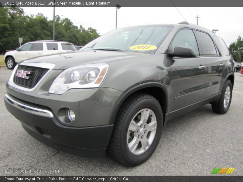 Gray Green Metallic / Light Titanium 2011 GMC Acadia SLE