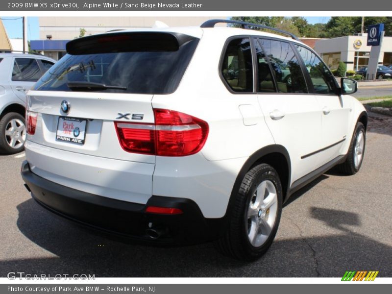 Alpine White / Sand Beige Nevada Leather 2009 BMW X5 xDrive30i