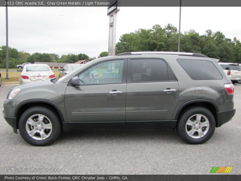 Gray Green Metallic / Light Titanium 2011 GMC Acadia SLE