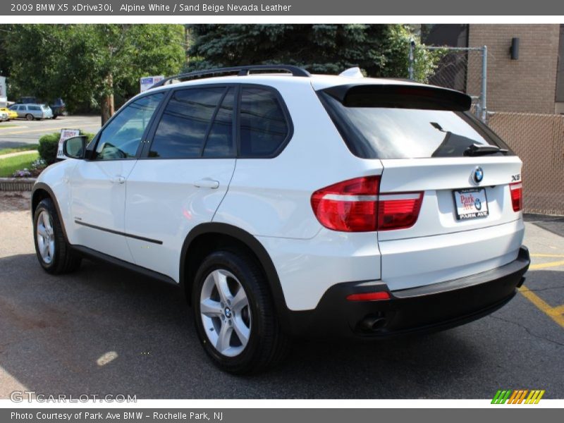 Alpine White / Sand Beige Nevada Leather 2009 BMW X5 xDrive30i