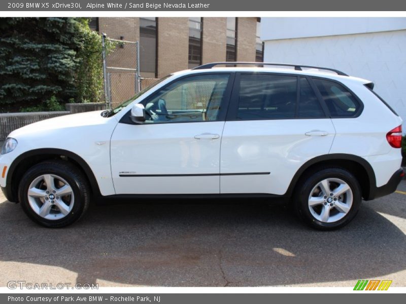 Alpine White / Sand Beige Nevada Leather 2009 BMW X5 xDrive30i
