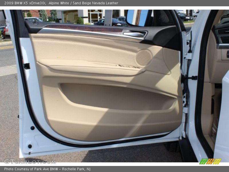 Alpine White / Sand Beige Nevada Leather 2009 BMW X5 xDrive30i