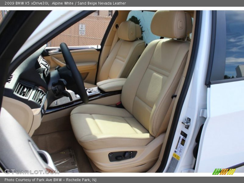 Alpine White / Sand Beige Nevada Leather 2009 BMW X5 xDrive30i